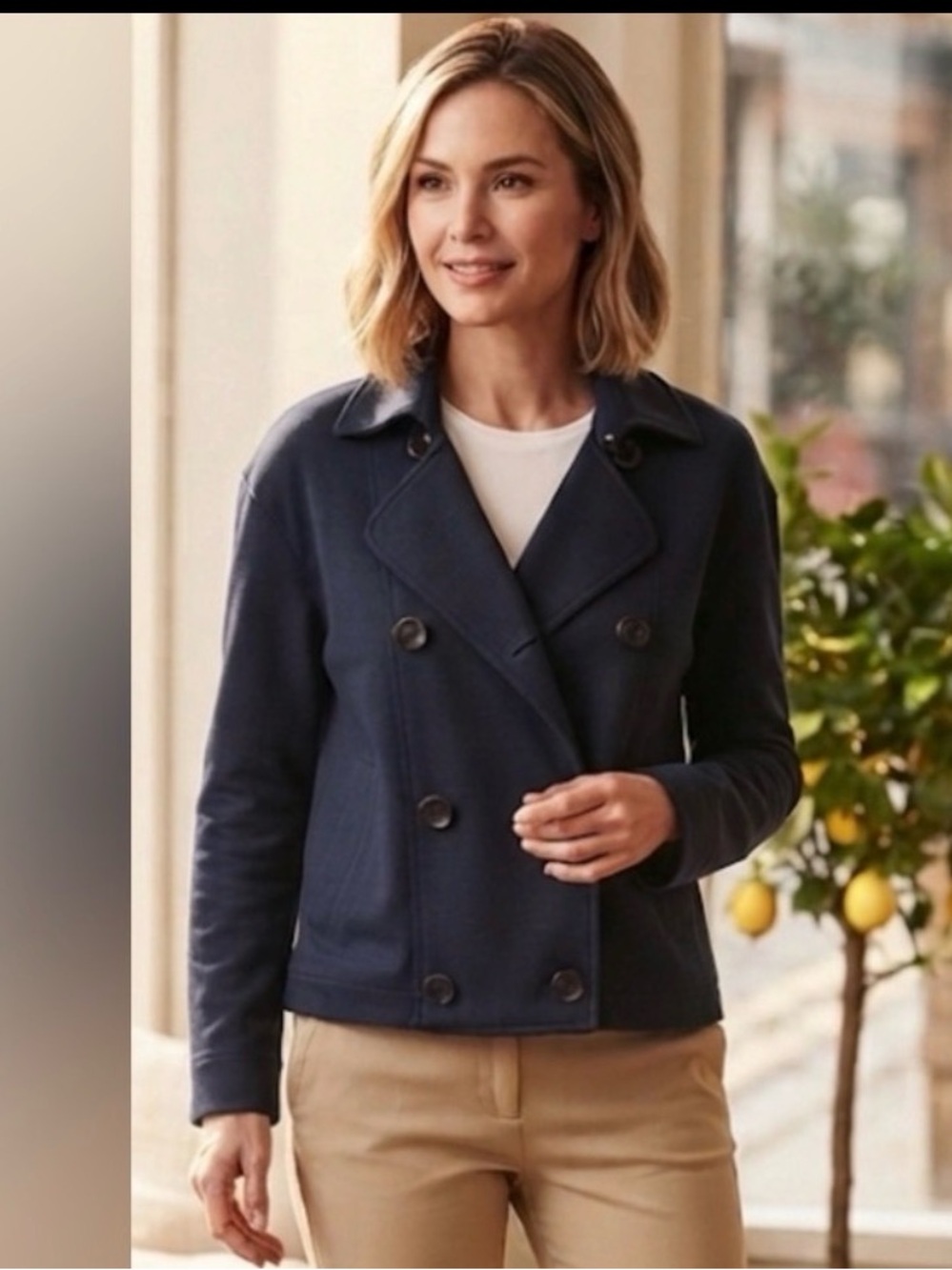 Max Studio womens  Double Breasted Jacket,